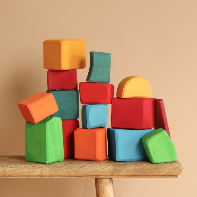 Grimm's Colored Waldorf Blocks