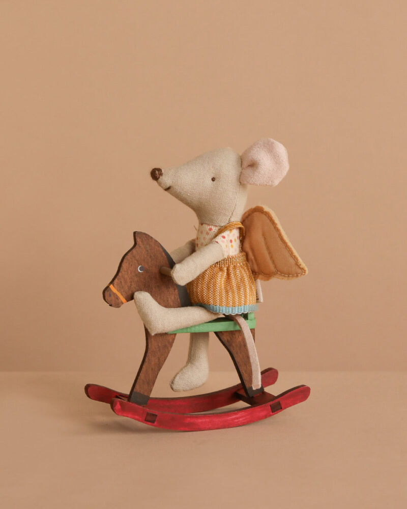 Maileg Little Sister on Rocking Horse Set