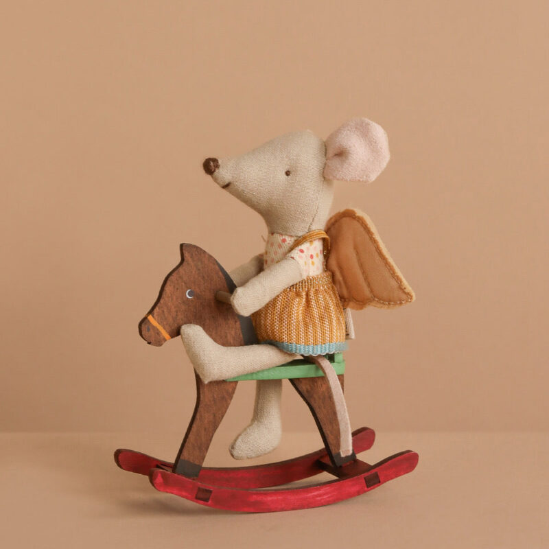 Maileg Little Sister on Rocking Horse Set