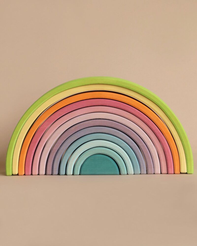 Large Wooden Rainbow. Pastel