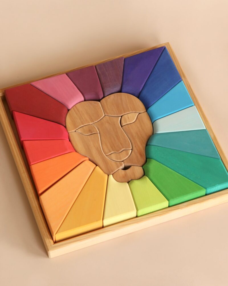 Grimm's Rainbow Lion Building Set