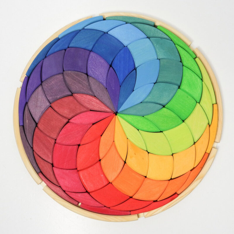 Grimm's Wooden Color Spiral Block Set - Image 2