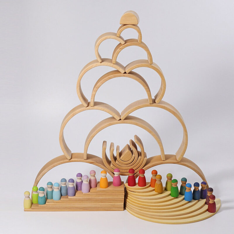 Grimm's Large Natural Rainbow Stacker - Image 6