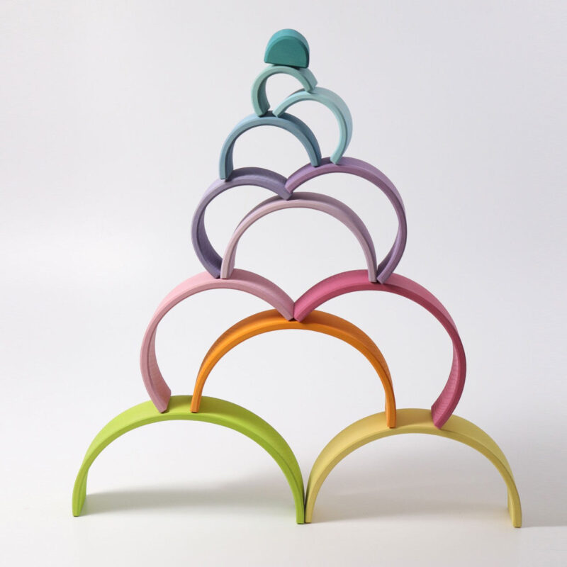 Large Wooden Rainbow. Pastel - Image 3