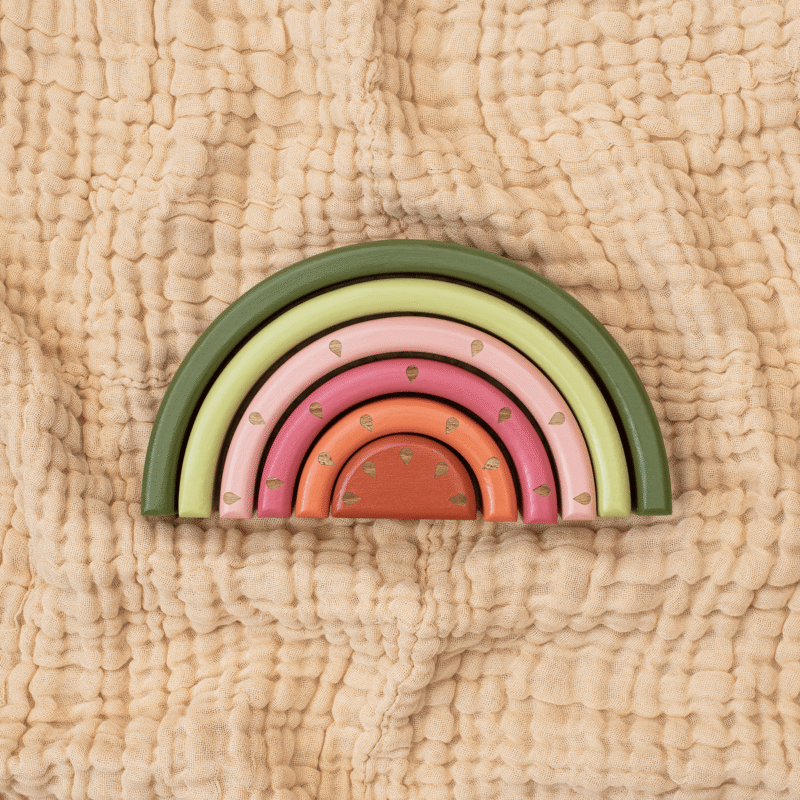 Wooden Watermelon Rainbow